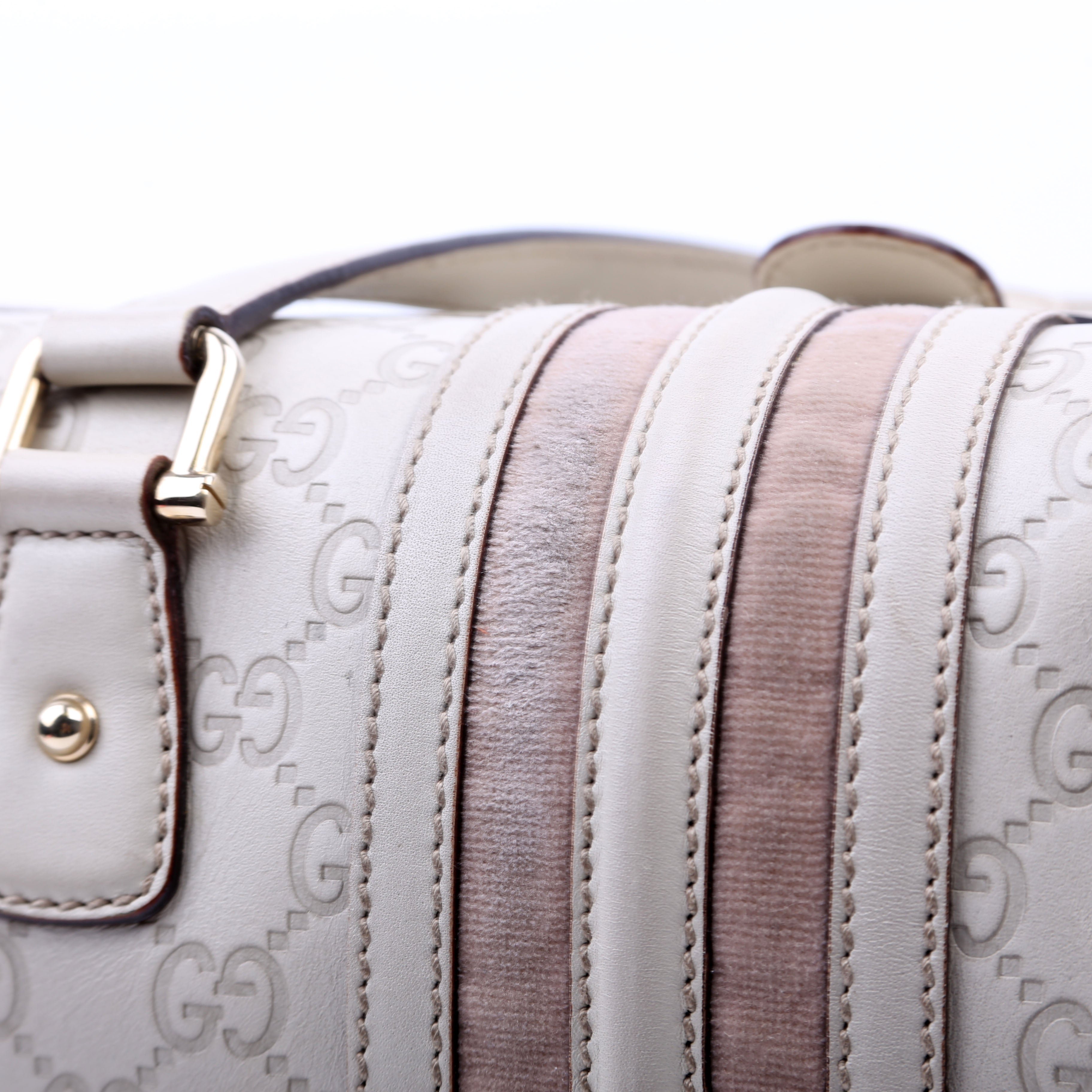 GG Treasure Boston Bag White