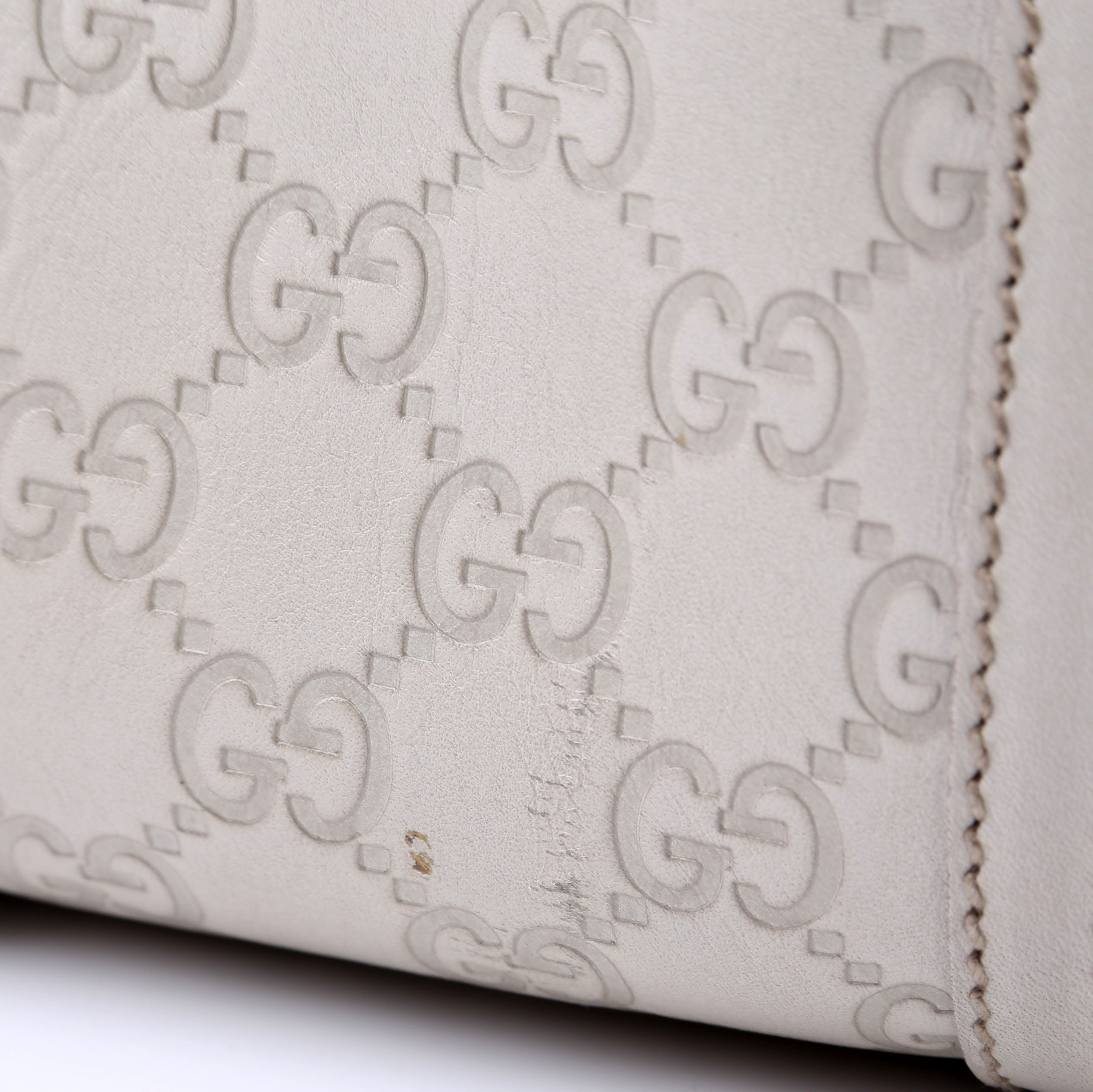 GG Treasure Boston Bag White