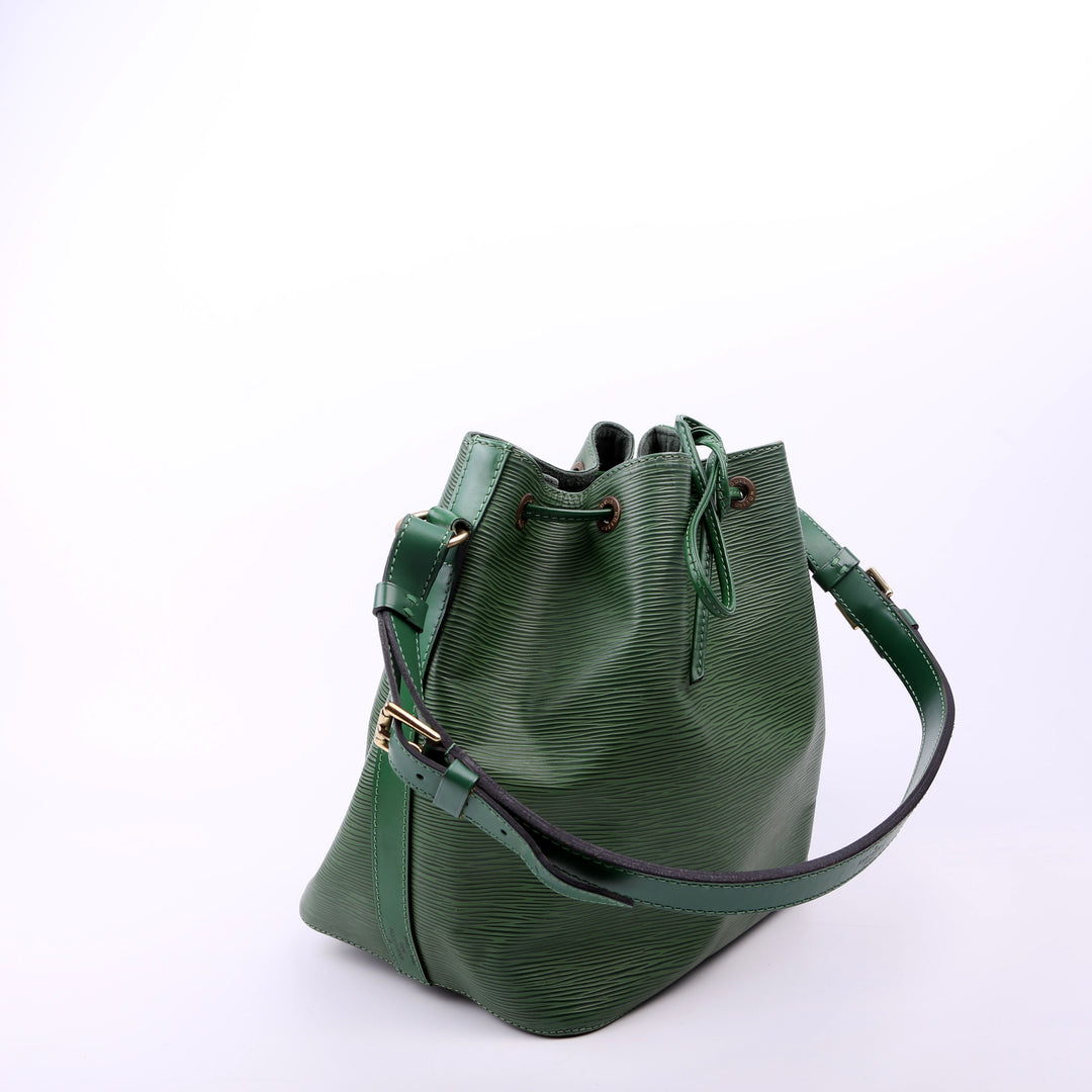 green louis vuitton epi backpack Noe Petit Vintage Epi Green