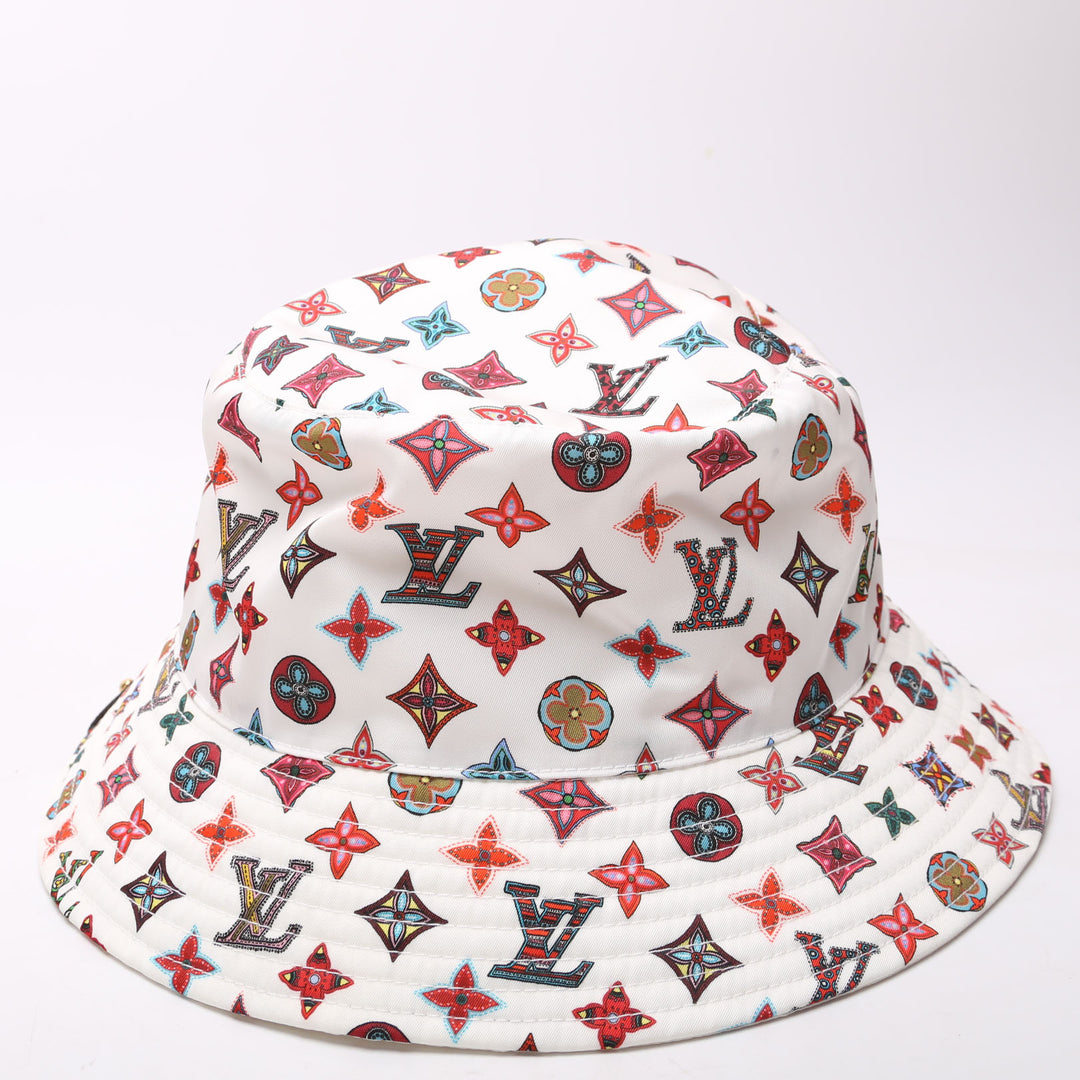 Louis Vuitton Lovely Gram Bob Bucket Hat Size Medium! Louis Vuitton Monogram Lovely Gram Transformable Bob Bucket  main image 4