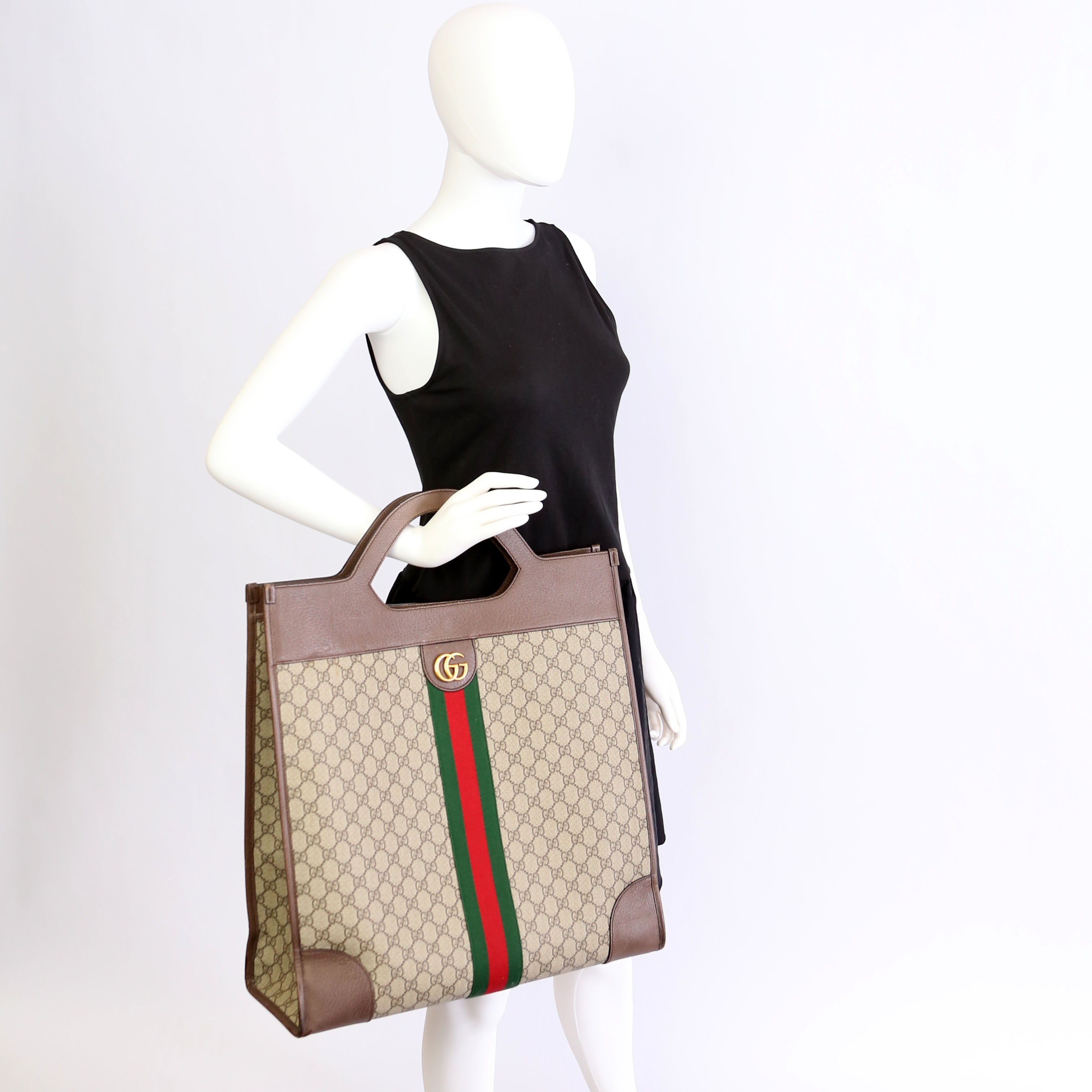 547945 GG Ophidia Medium Top Handle Tote