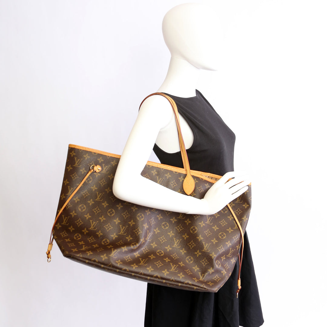【LV】LV Neverfull（GM）★ネバーフル ブラウン【ランク:Ａ】 Neverfull GM Monogram Large Size Brown Tote | LOUIS VUITTON ®