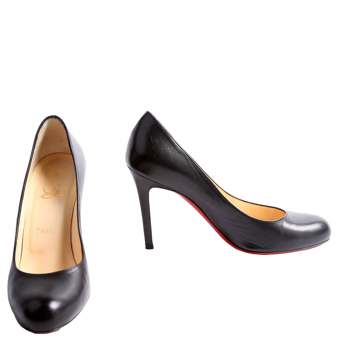 KATIM SCALA Women's Heeled Shoes Black Calfskin Original