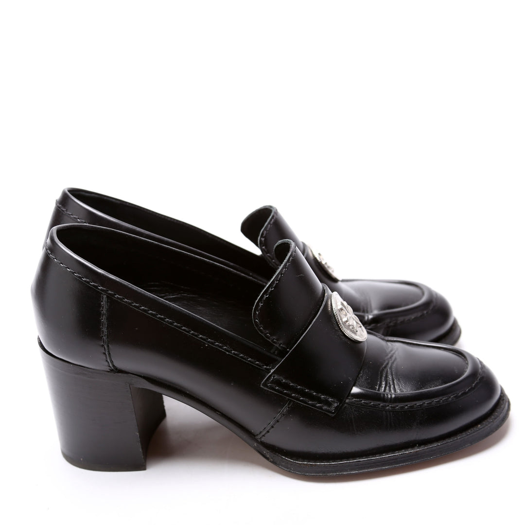 見逃し厳禁！おトクな Clover Charm Black 41 Size Pumps Loafer 靴