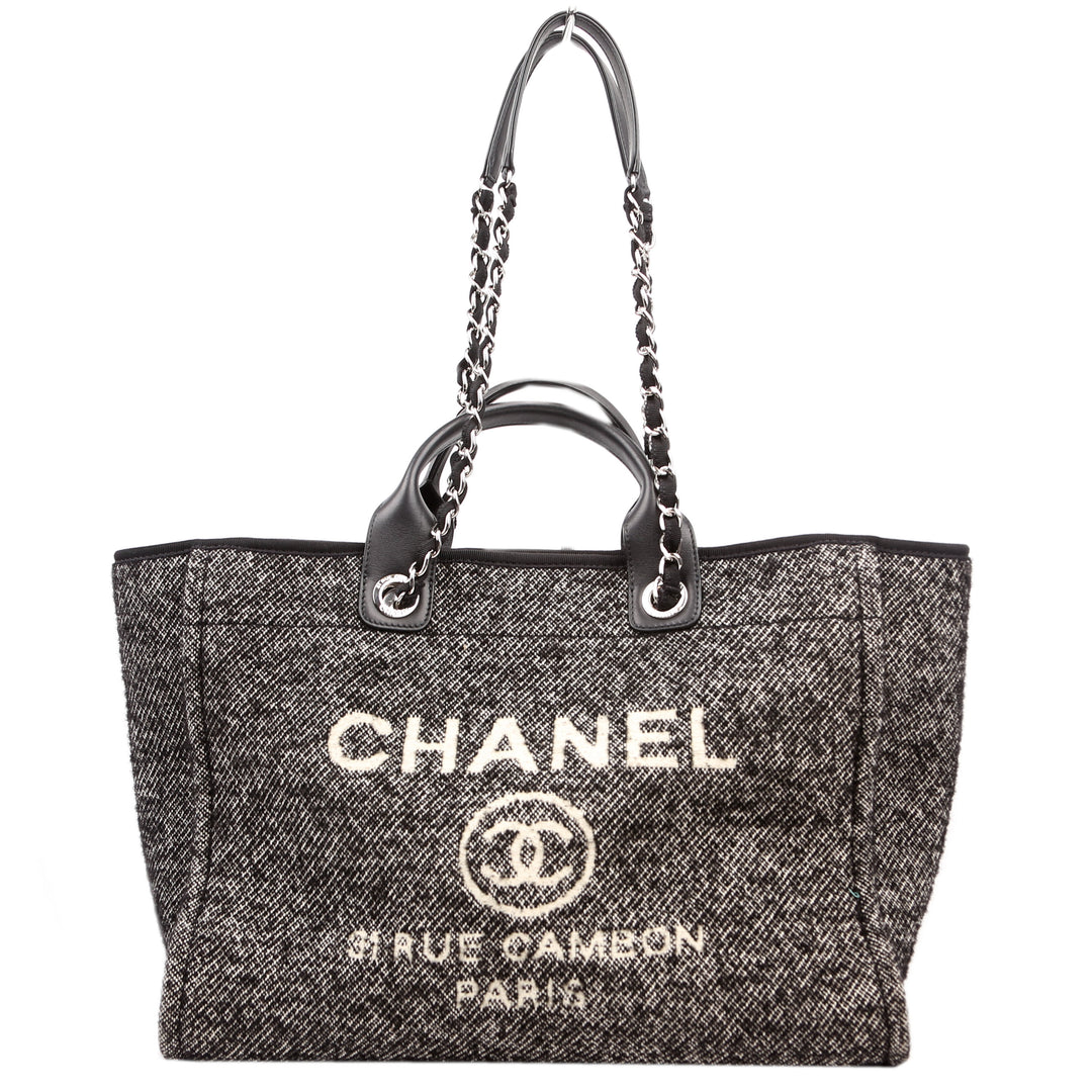バッグ Chanel Deauville CHANEL Large Shopping Bag Light Orange Deauville Tote Pouch