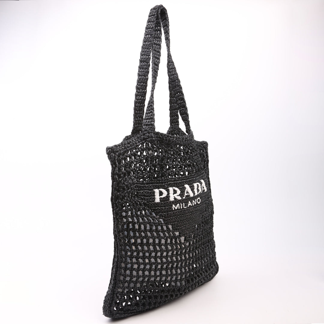 トートバッグ PRADA Woven fabric crochet tote bag 0400021043502?wid=900