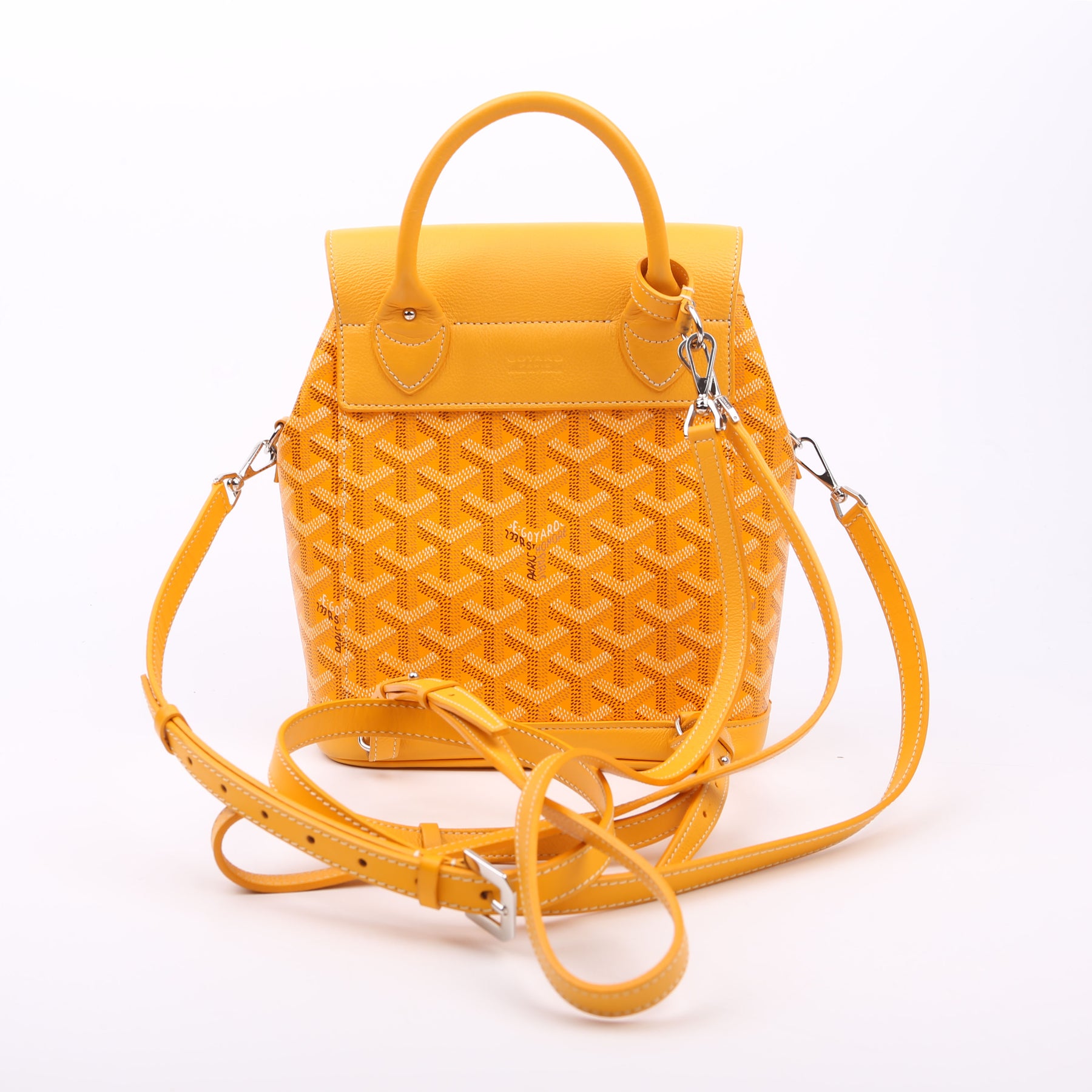 Alpin Mini Backpack Goyardine Canvas Yellow