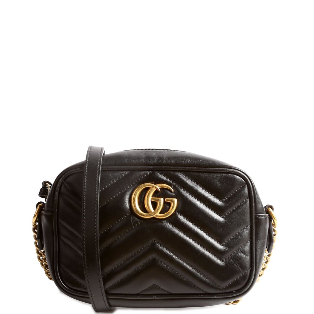 みりあん☺︎15 448065 Marmont Mini Camera Bag Black