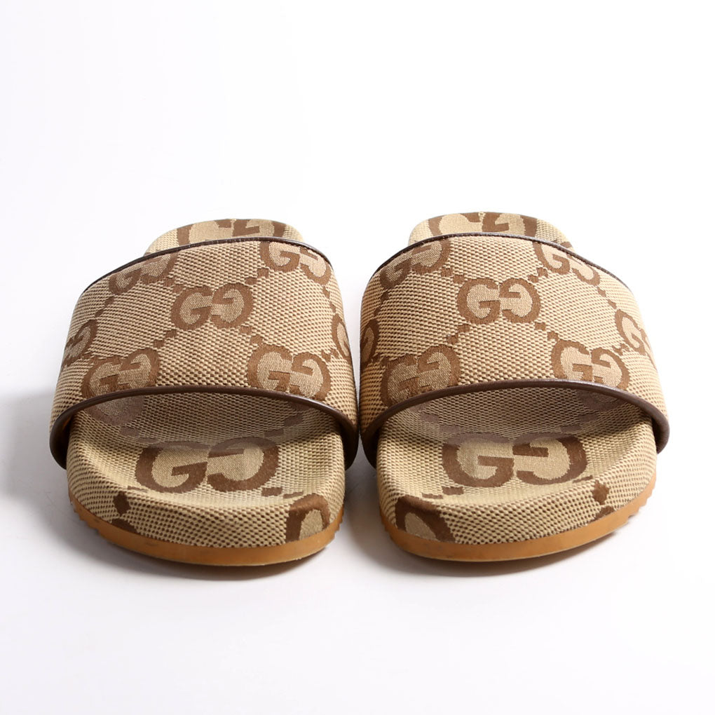 Men’s Maxi GG Slides (Gucci) Gucci - Maxi GG canvas slides Gucci main image 4