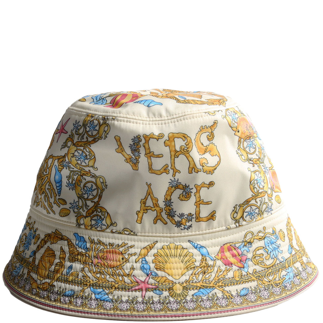 Underwater Barocco Logo Bucket Hat Size 57 Cream/Multicolor
