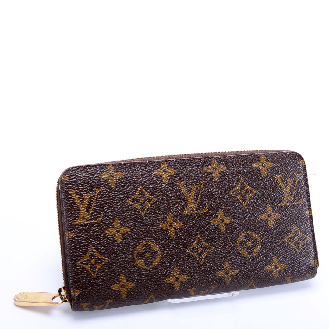 【希少】LOUIS VUITTON LV Monogram Coated Canvas Zippy Wallet Zippy Wallet Monogram