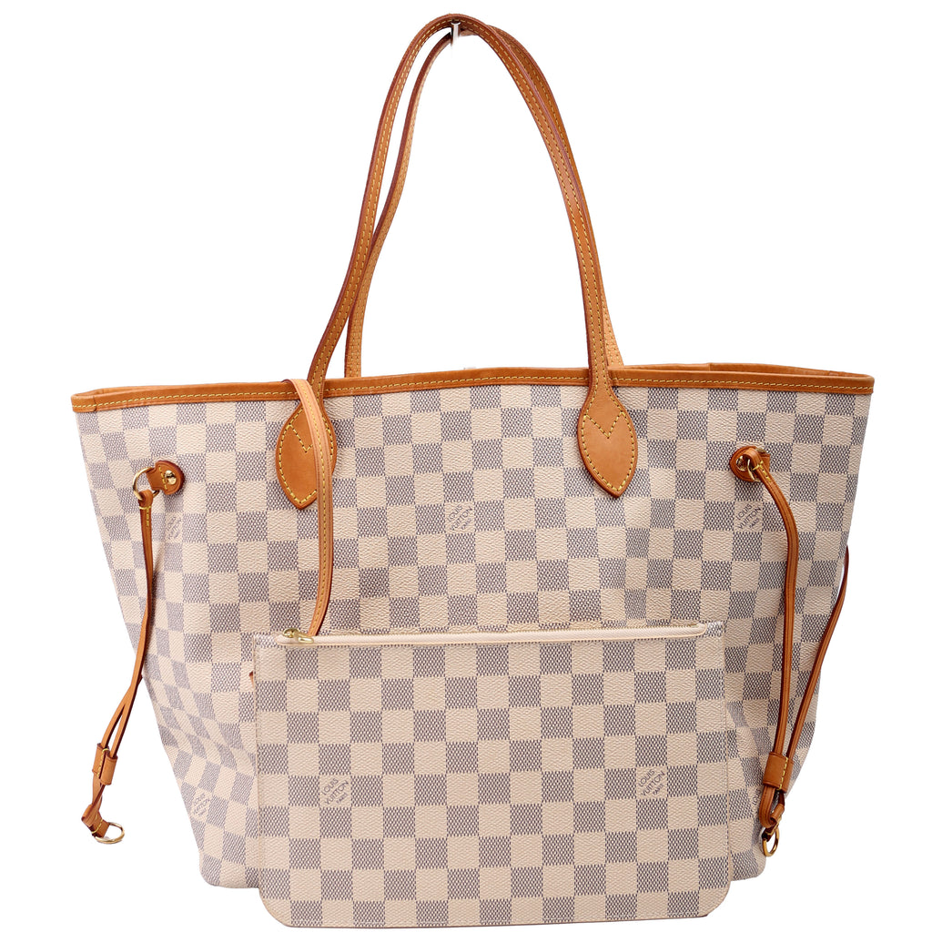 Neverfull With Wallet MM Damier Azur