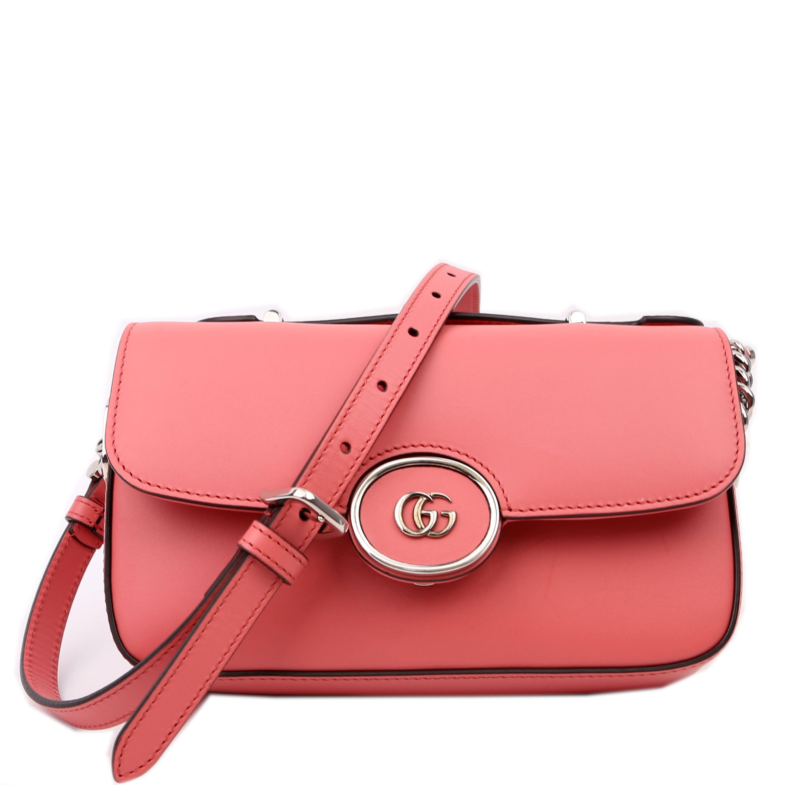 GUCCI タフルGロコミニショルタハック 739722 6701 GUCCI Petite GG mini smooth leather shoulder bag