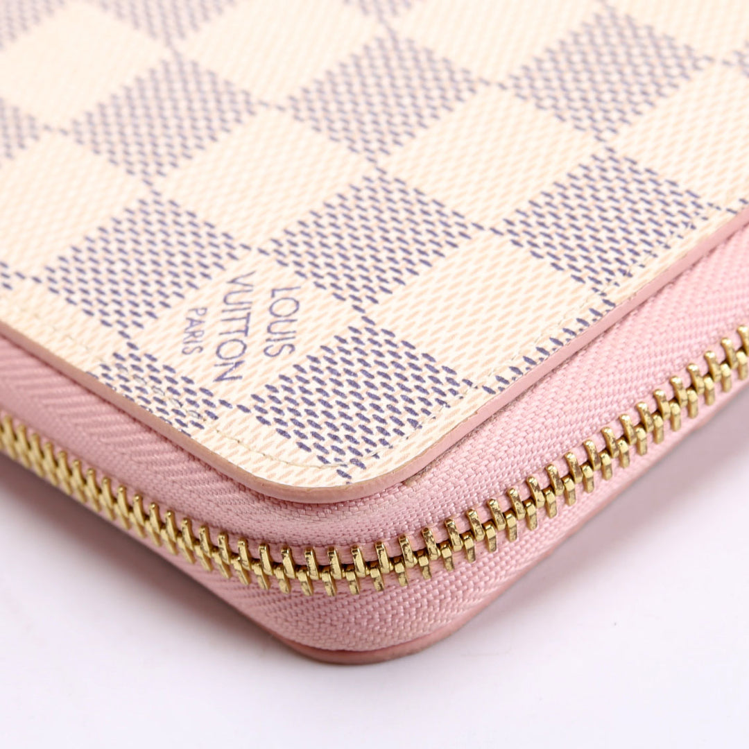 Zippy Wallet Damier Azur Pink