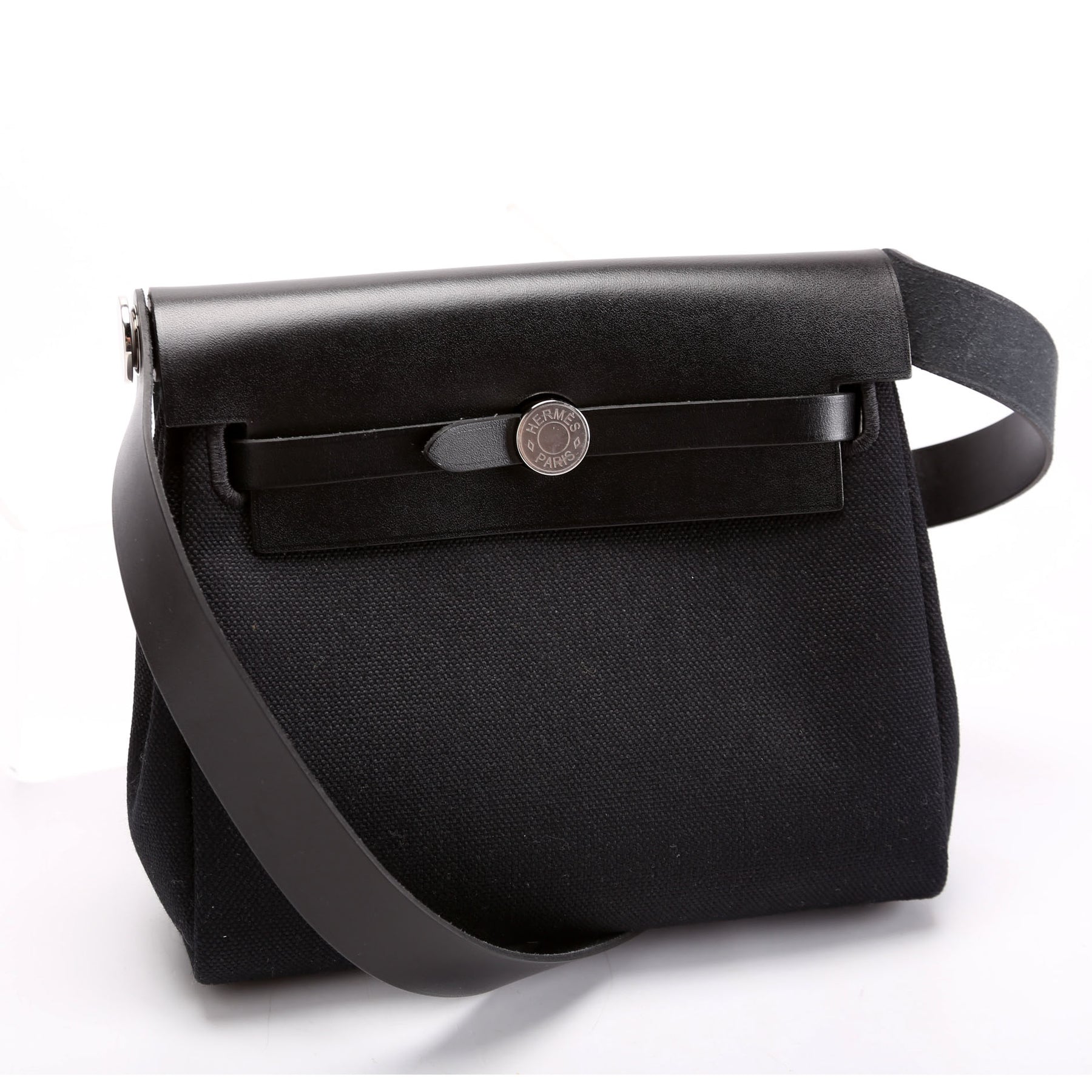 ◇稀少品◇エルメス Herbag Zip 20 Hermès Herbag Zip 20 bag Écru/noir/noir | BagUSeek