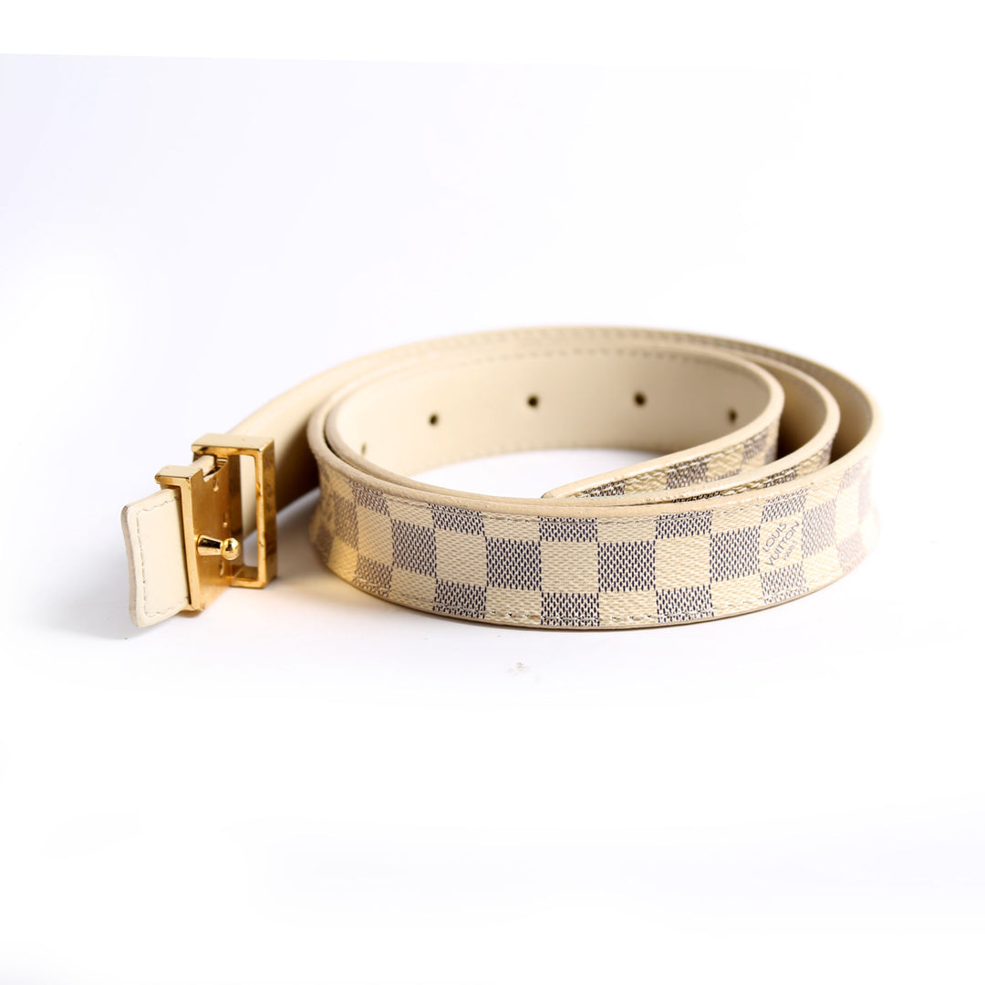 Louis Vuitton LV Initiales 25mm Reversible Damier Azur Belt 80/32 Louis Vuitton Damier Azur LV Initiales Belt 80 32 1888182  main image 4