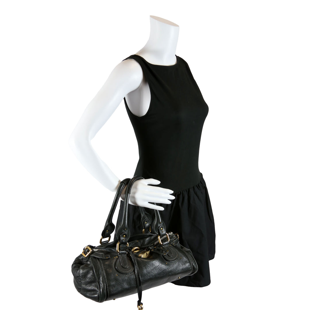 Paddington Top Handle Black/Gold