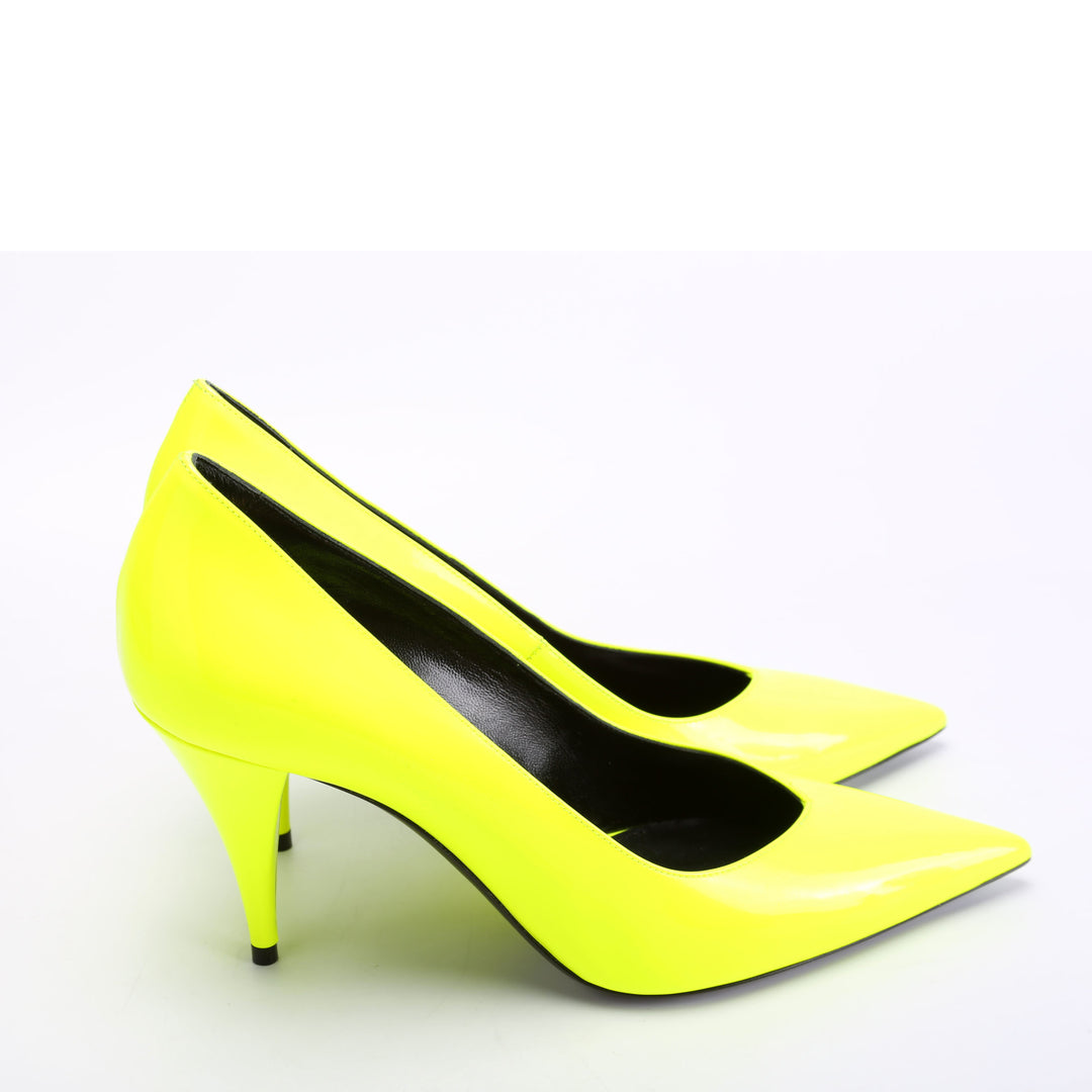 kiki KIki Patent Pumps Size 38 Neon Yellow