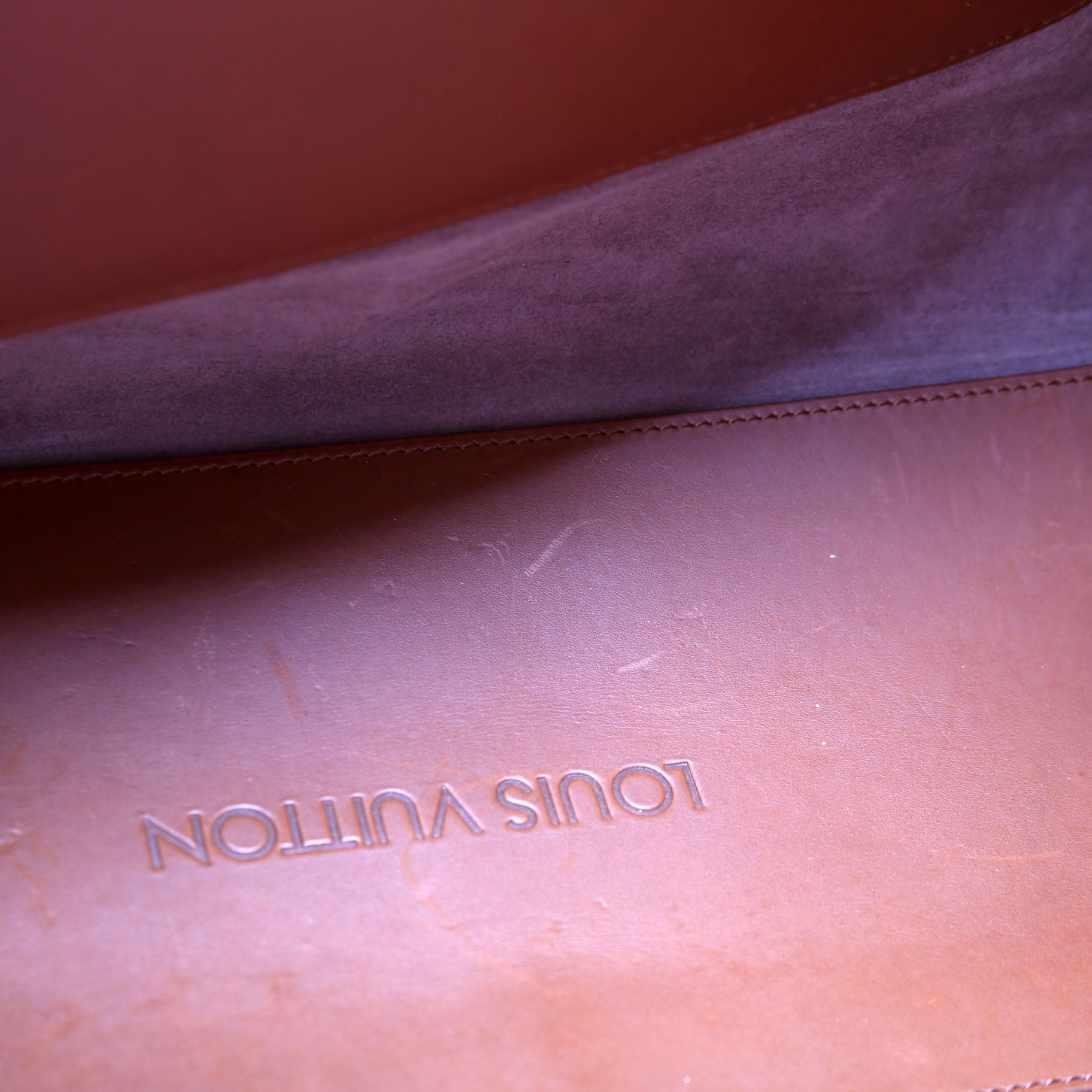 Nomade V Serigraph Tote Calfskin Brown