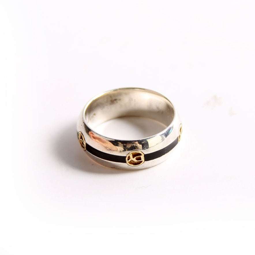 DY Logo Band Ring Size 10 925/750