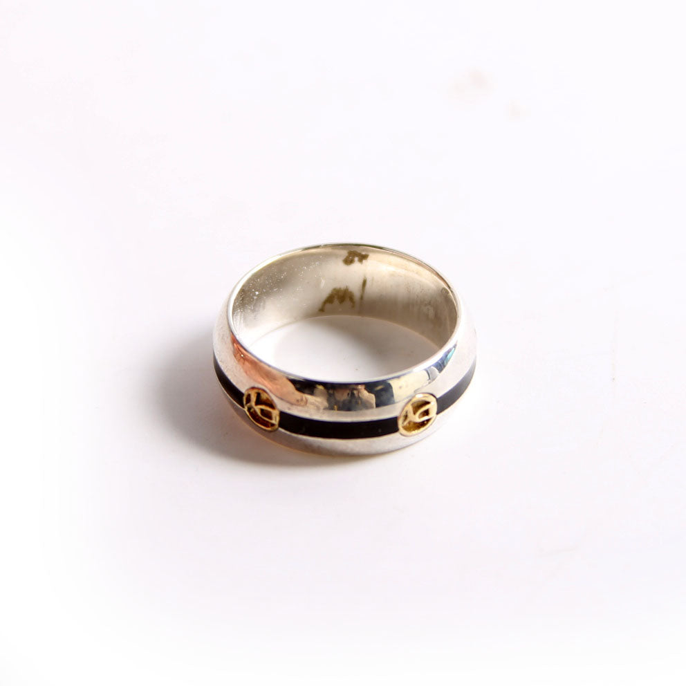DY Logo Band Ring Size 10 925/750
