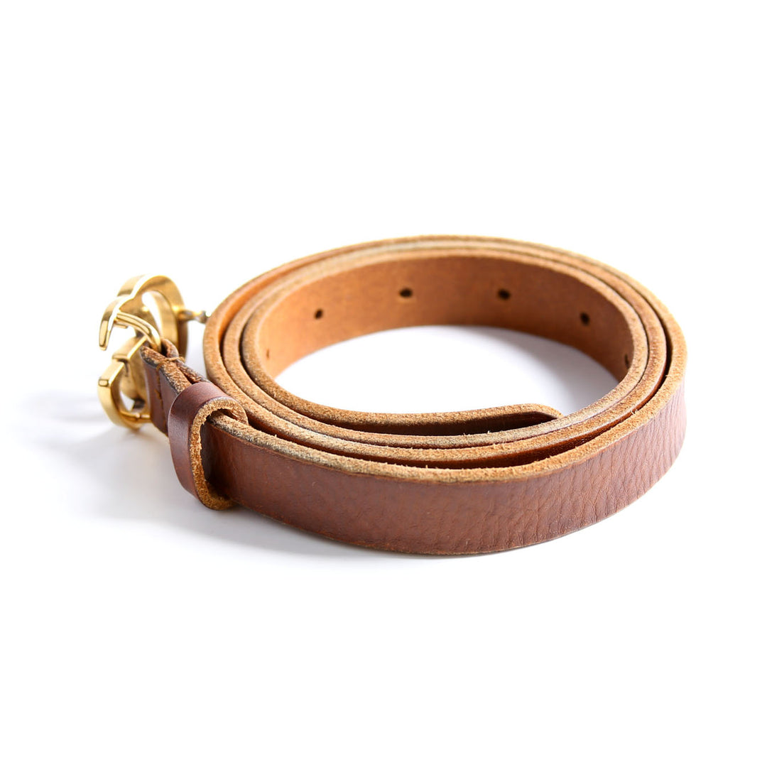 409417 GG Marmont Thin Belt Size 90/36 Brown display picture 3