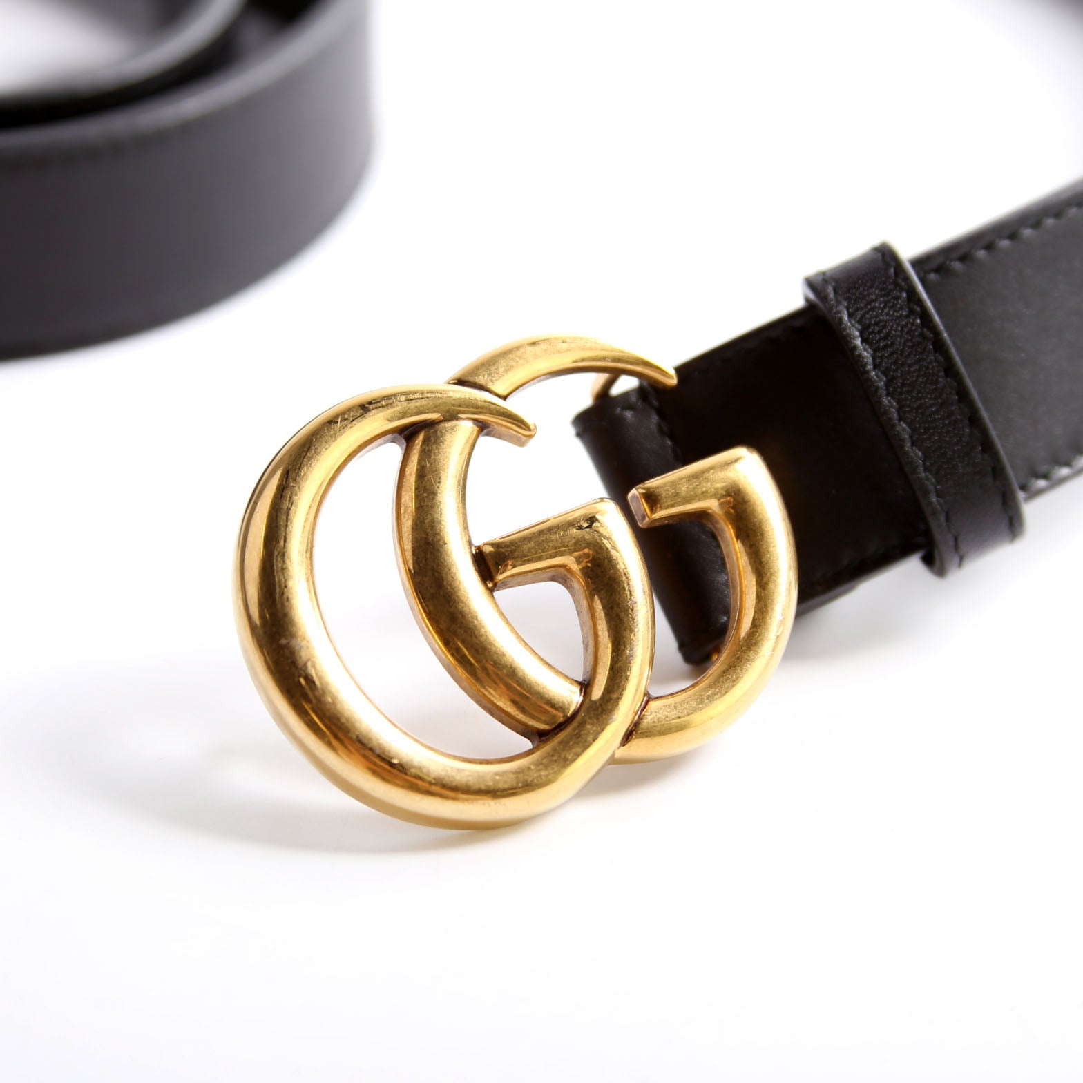 414516 GG Marmont Belt Size 90/36 Black