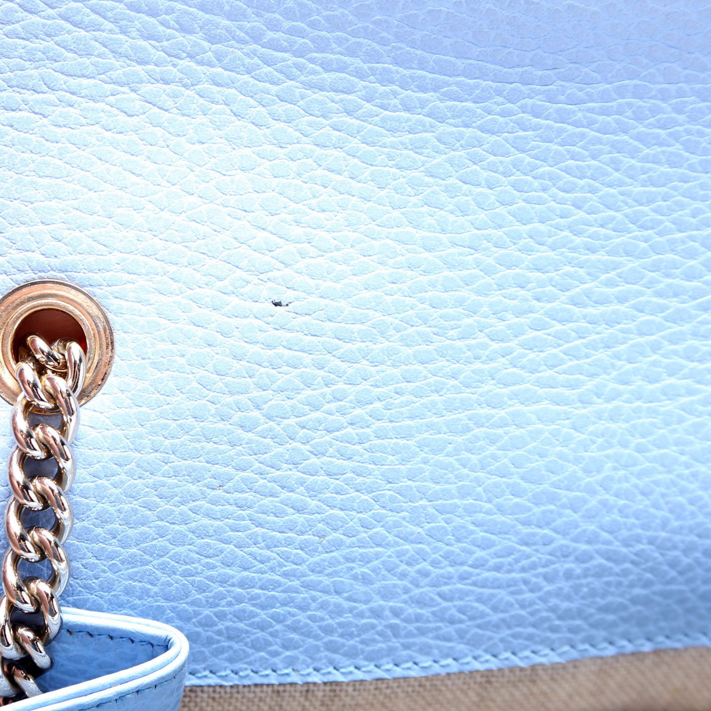 510304 Interlocking Small Crossbody Light Blue