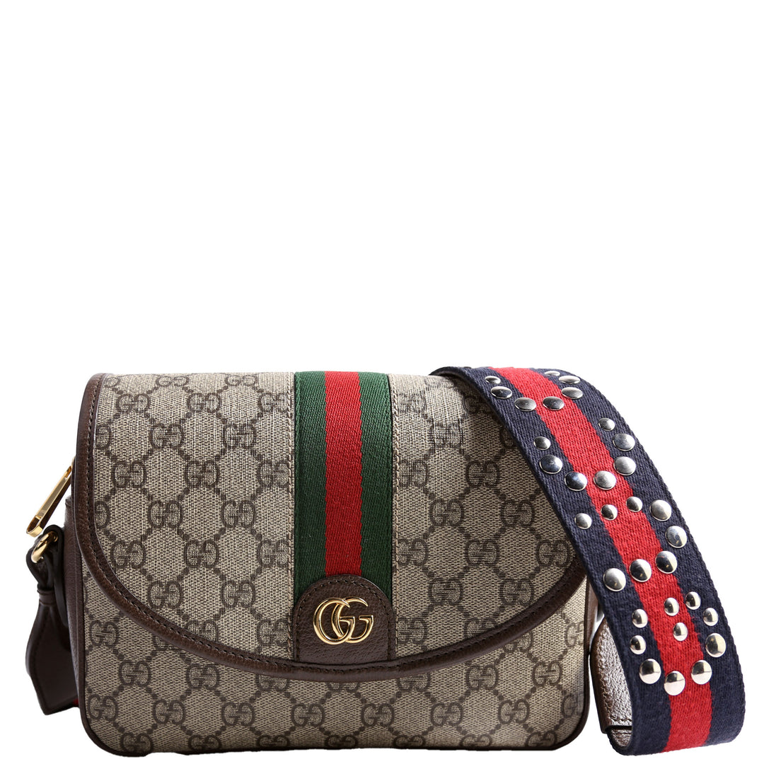 722117 Ophidia GG Small Shoulder Bag Brown