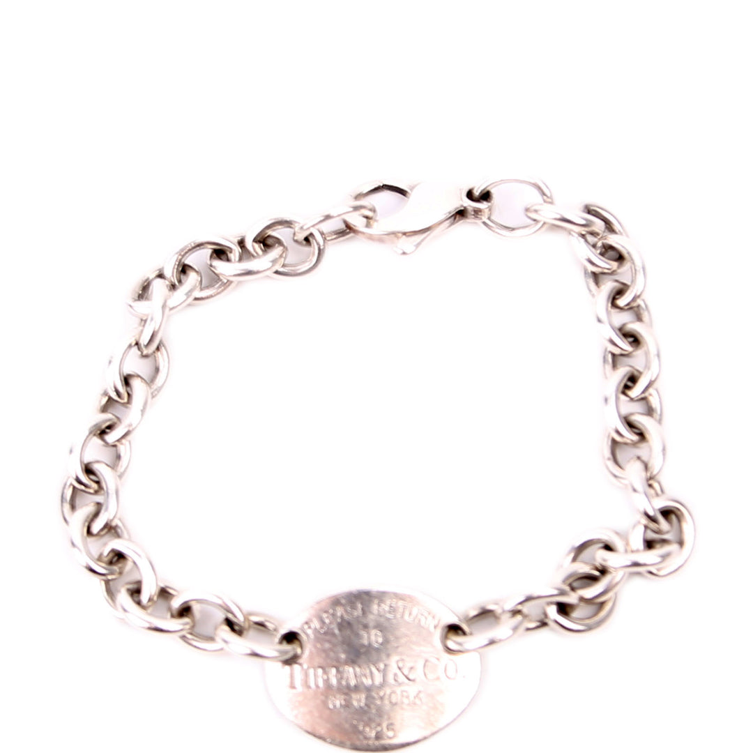 アクセサリー tiffany&co. oval return to bracelet 925 Tiffany & Co. Oval Tag Return To Tiffany Bracelet 8 Inches
