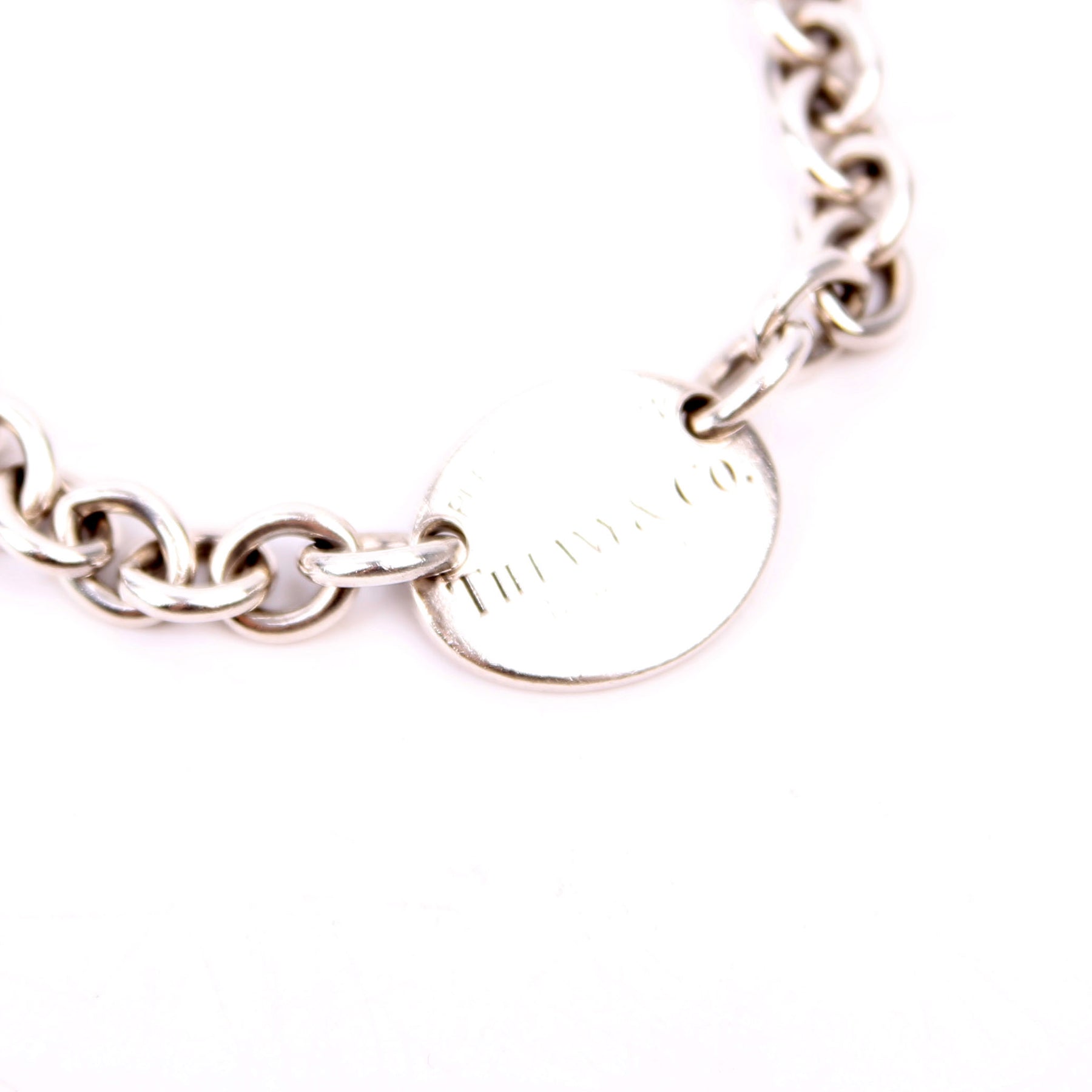 Please Return to Oval Tag Bracelet 925