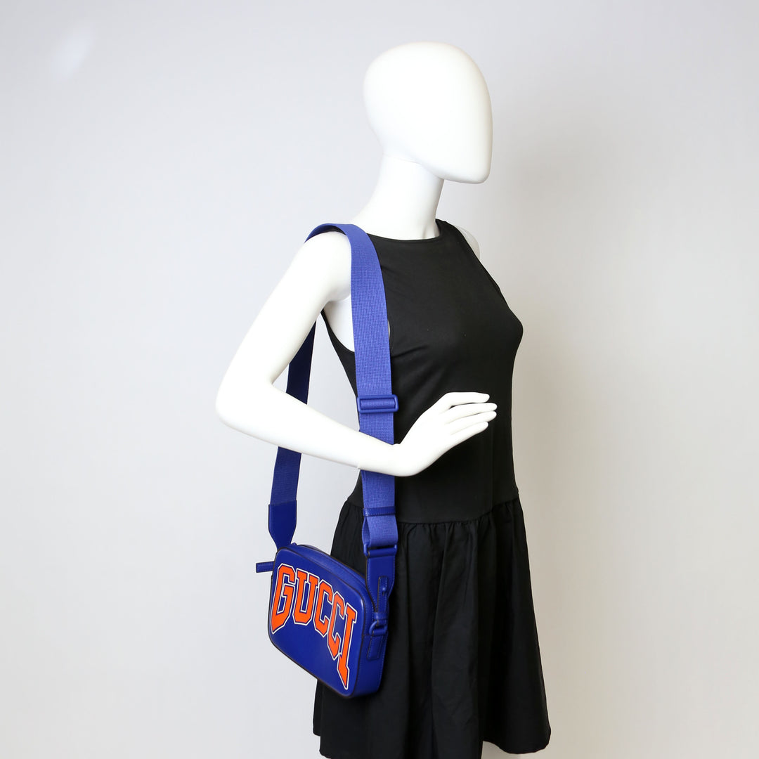 GUCCIキャビネット非売品 774453 Shanghai Interlocking G Camera Bag Blue