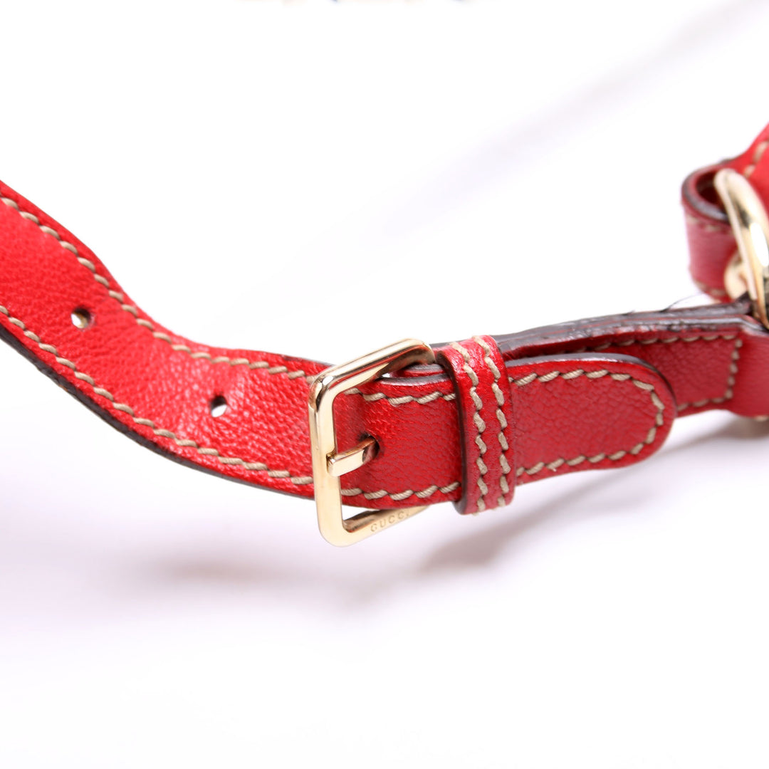 152461 Capri Shoulder Medium Leather Red