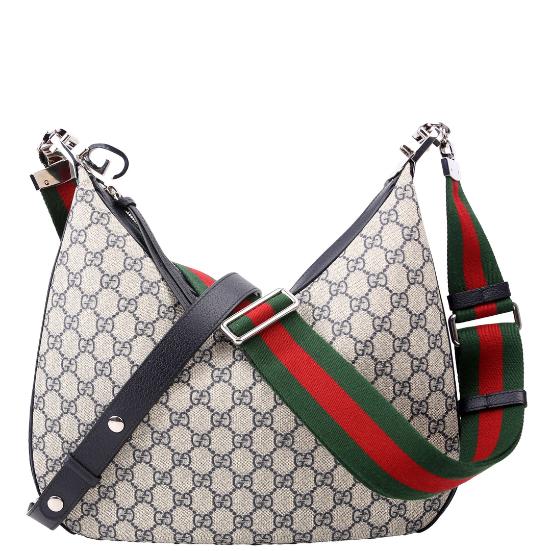 Attache GG Supreme Shoulder Bag Medium Blue