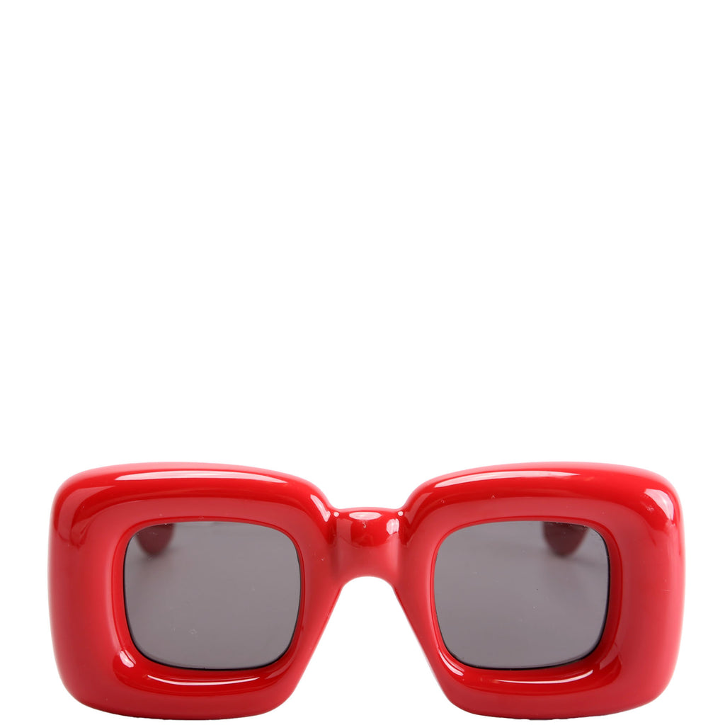 【良品】LOEWE Inflated Square LW400981 サングラス LW400981 Inflated Square Sunglasses Red