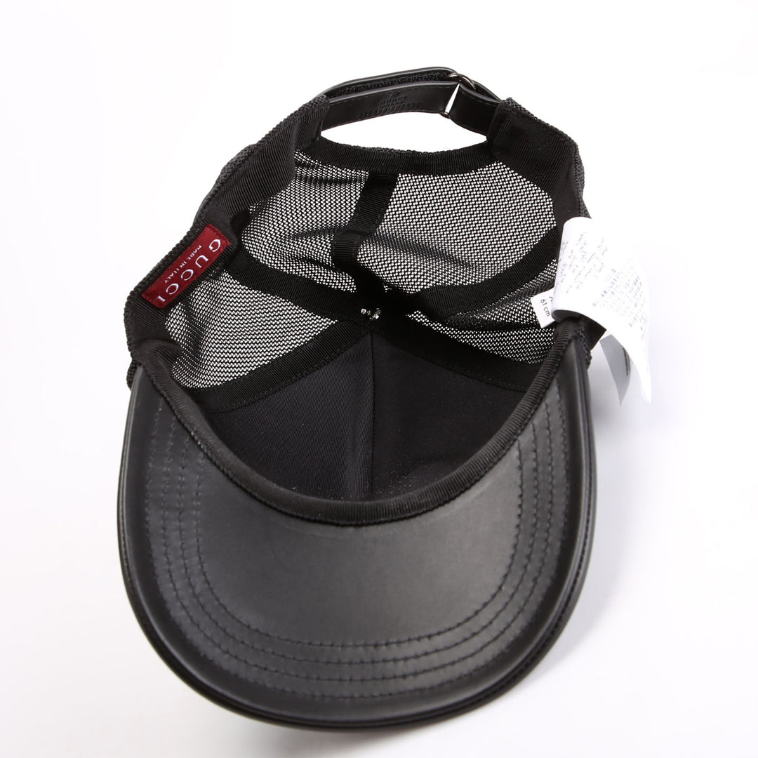 GUCCI ブラック キャップ 820868 GG Supreme Baseball Cap Size XXL