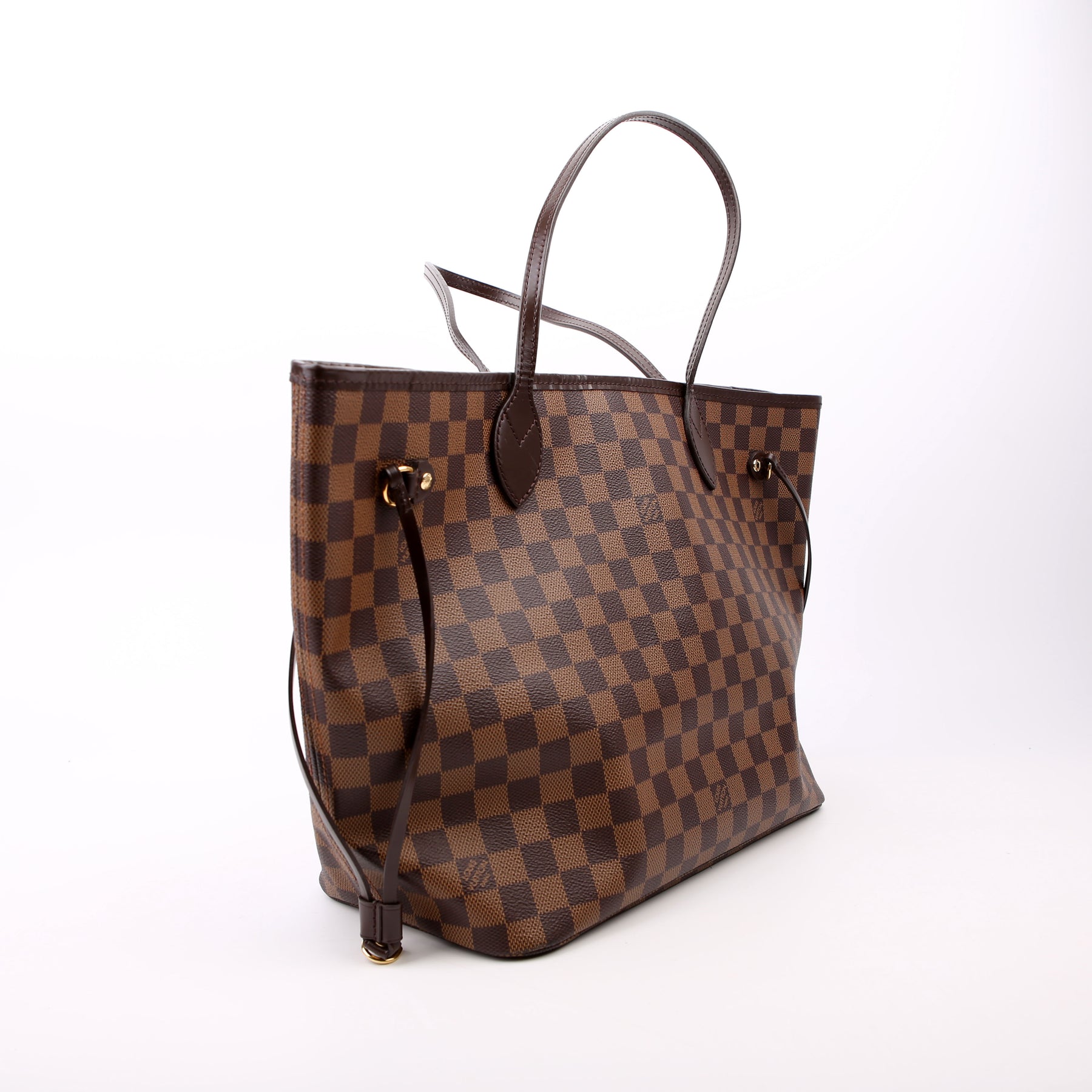 Neverfull With Wallet MM Damier Ebene Red