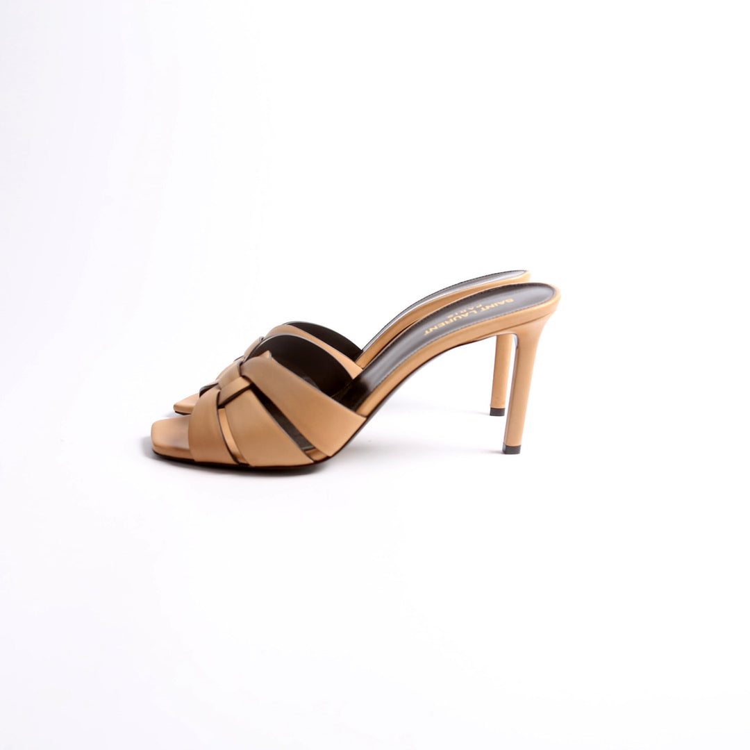 Tribute Mule Sandal 85MM Size 42 Tan