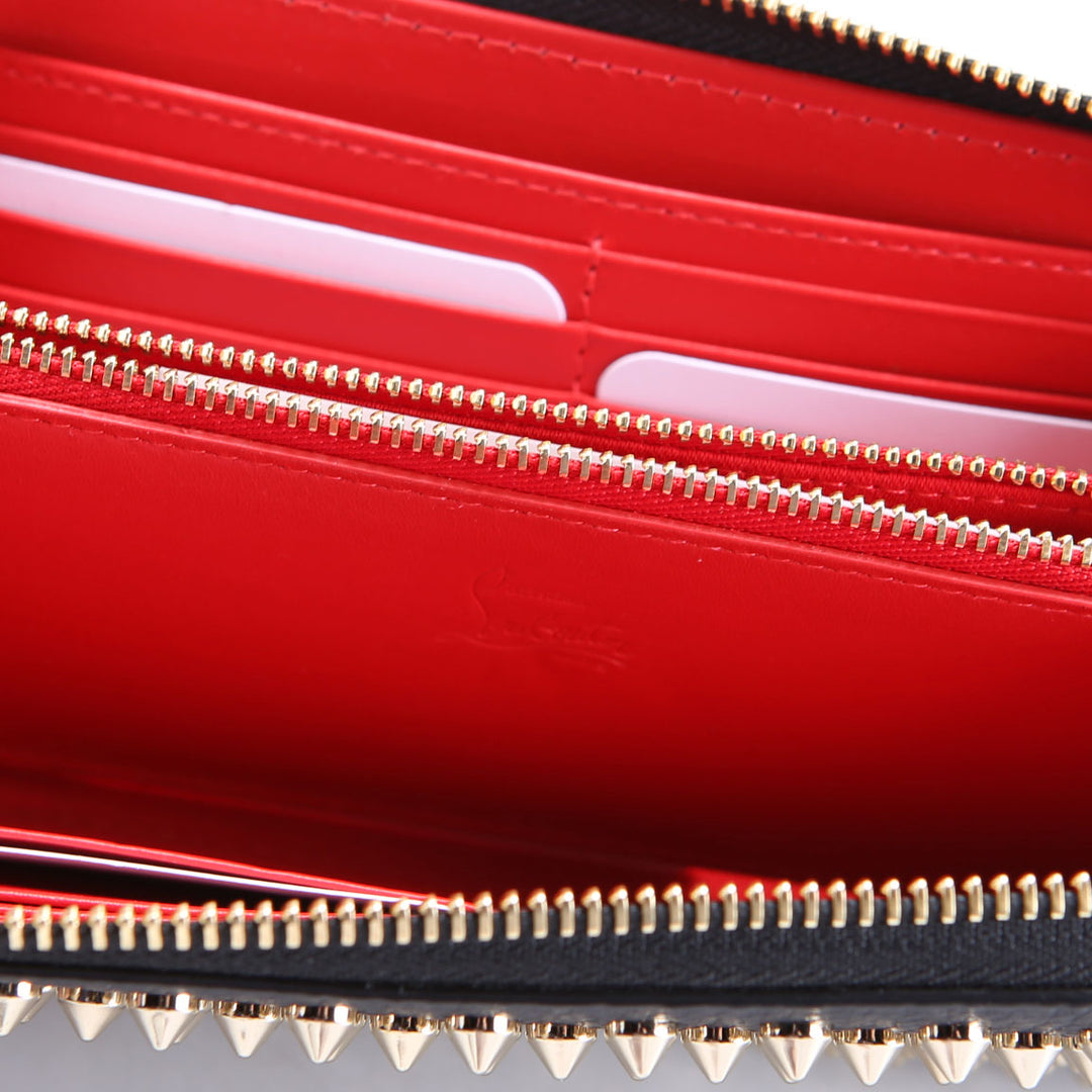 Panettone Spike Zip Around Wallet Black