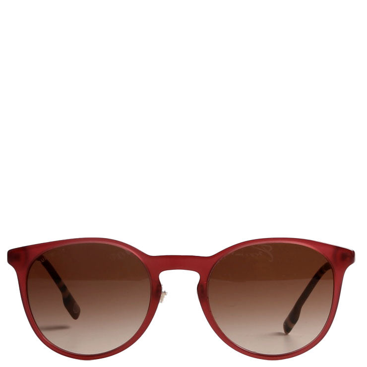 B4380 Bordeaux Round Sunglasses Plum display picture 1