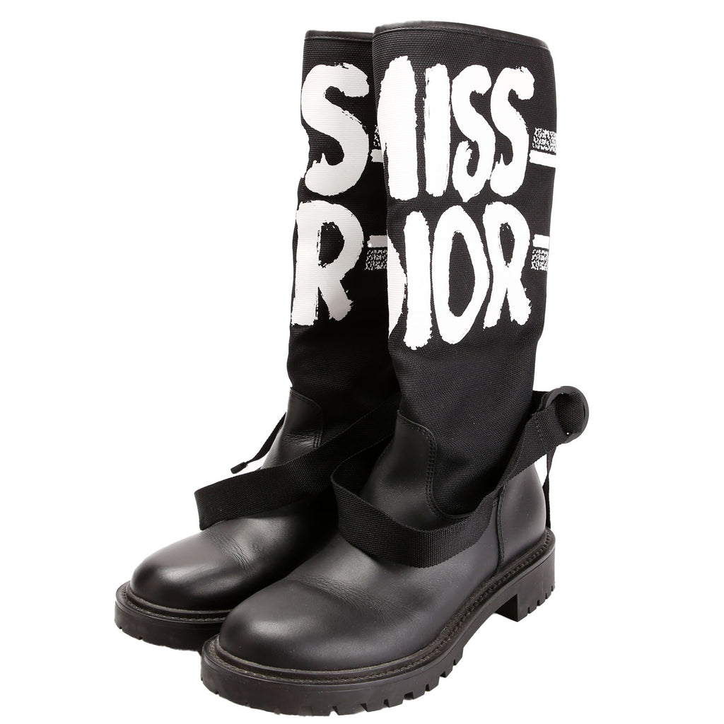 D-Major Miss Dior Ankle Boots Size 36 Black/White