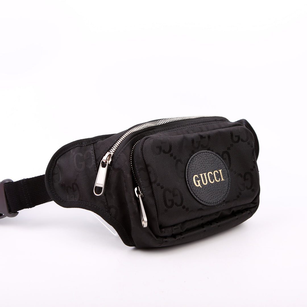 739372 Nylon Off the Grid Logo Belt Bag Black display picture 2