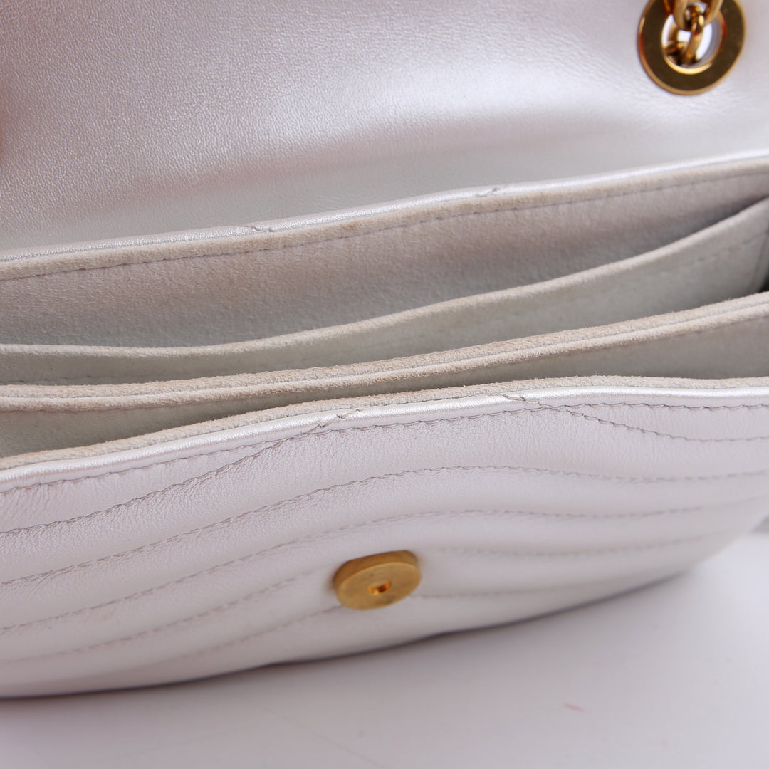 New Wave Chain Bag PM White