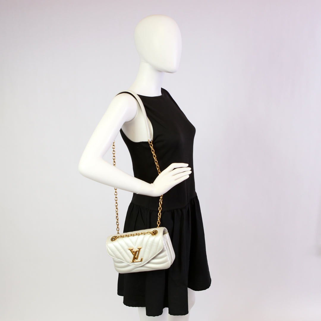 New Wave Chain Bag PM White