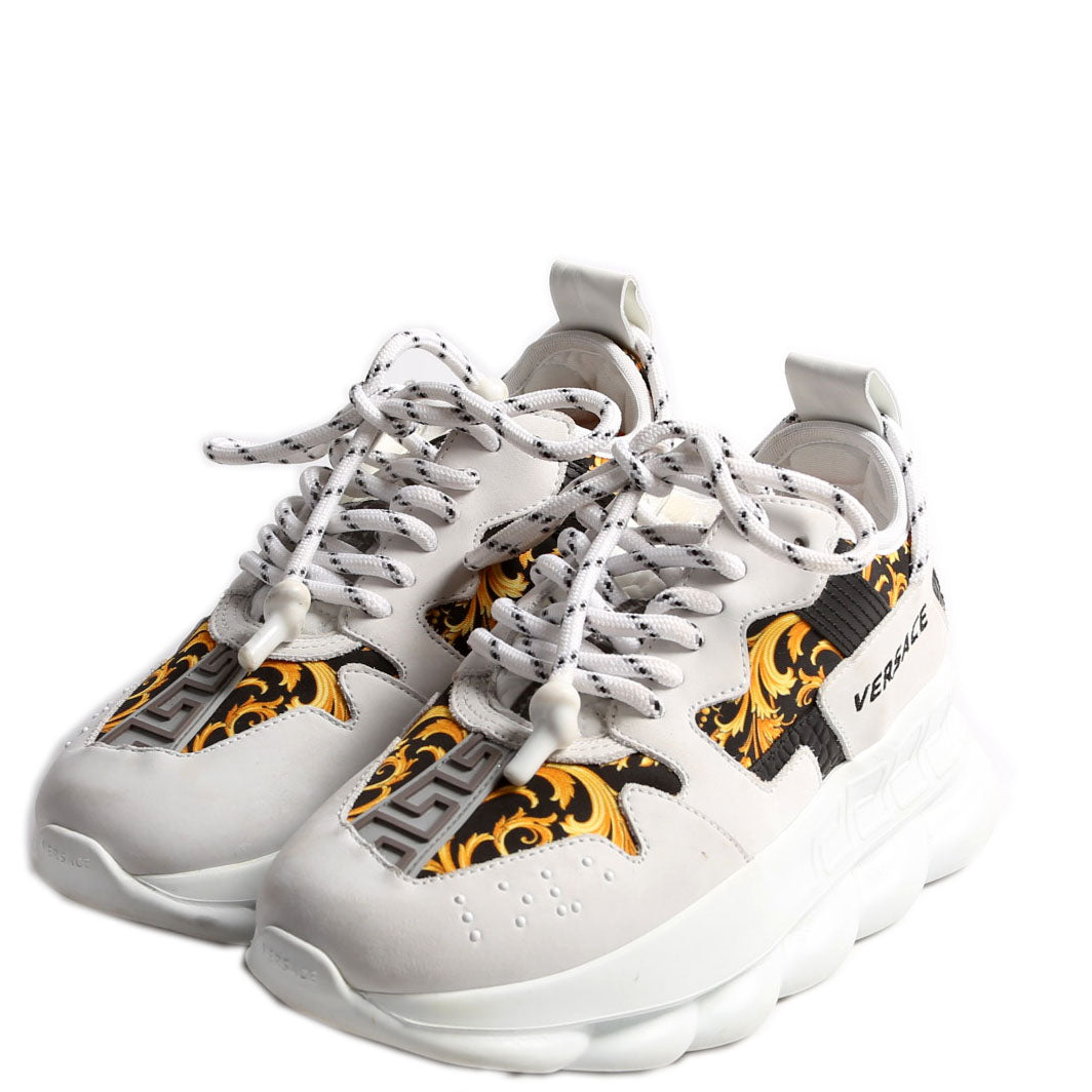 Chain Reaction Sneakers Size 36 White/Black/Yellow