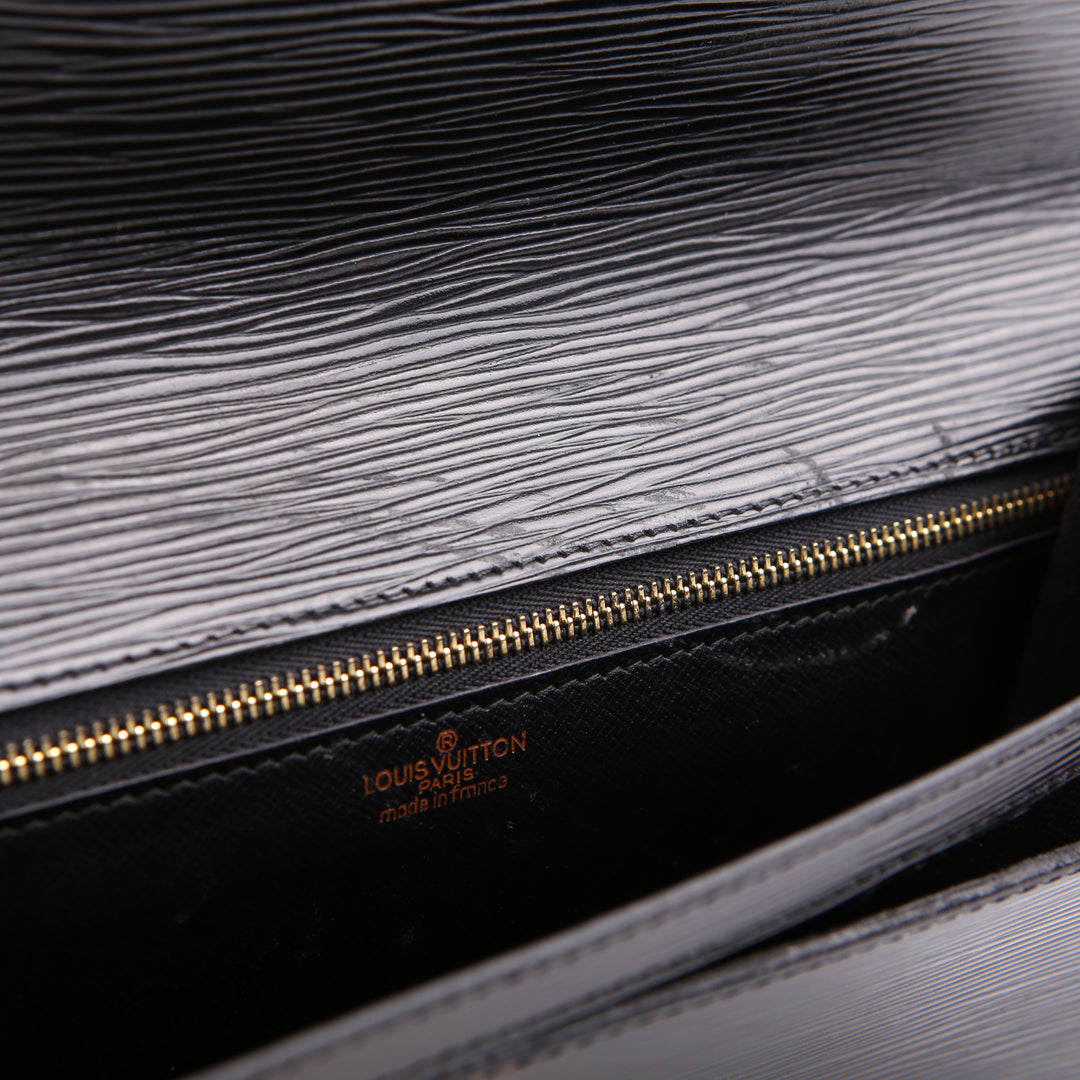 Pochette Sellier Dragonne Clutch Epi Black