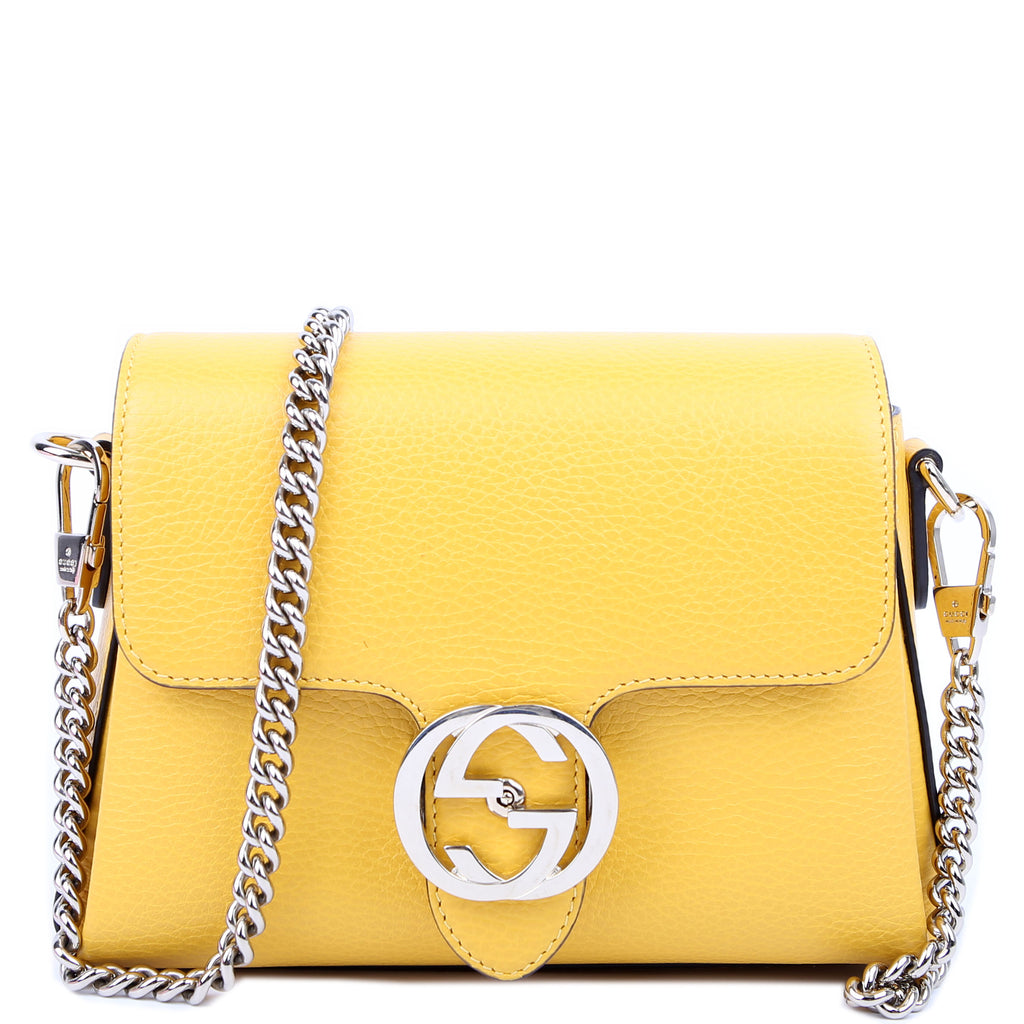 GUCCI バック 607720 Interlocking Small Crossbody Yellow