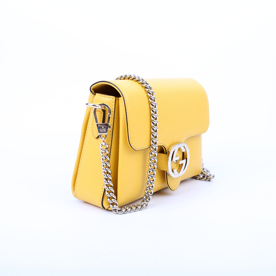 GUCCI バック 607720 Interlocking Small Crossbody Yellow