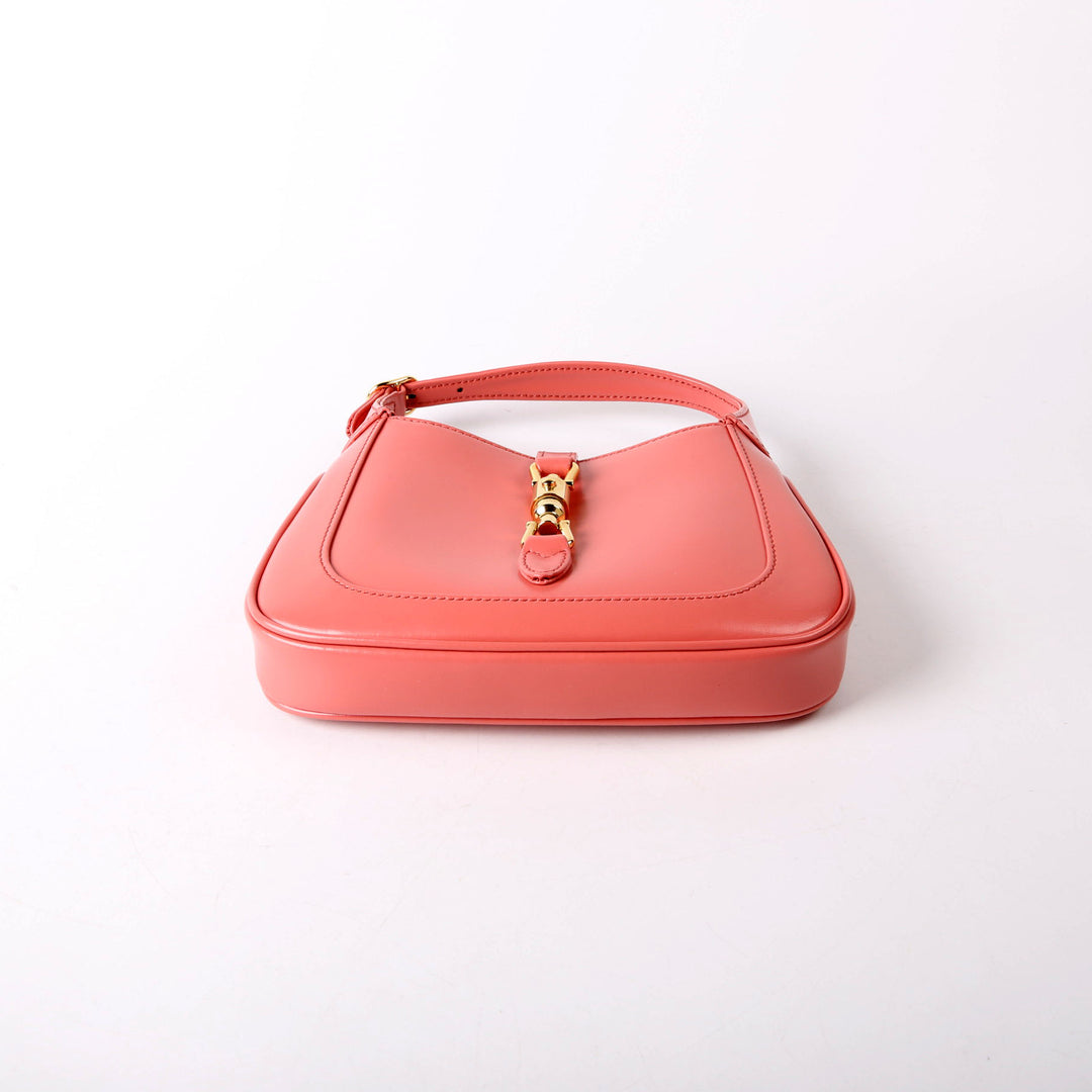 637091 Jackie 1961 Mini Hobo Leather Coral