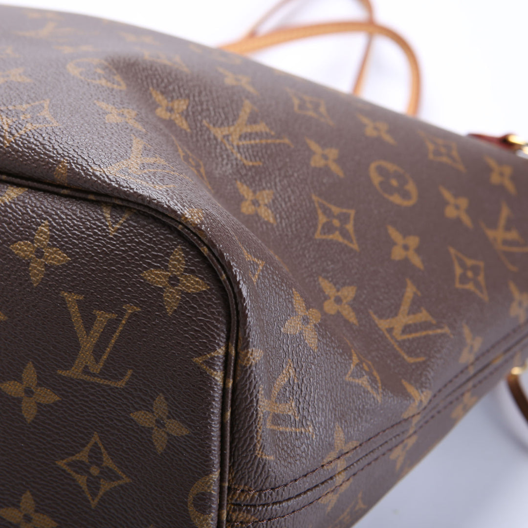Neverfull With Wallet MM Monogram Beige